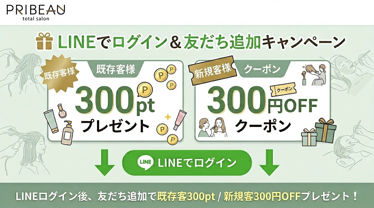 LINE連携＆友だち追加キャンペーン